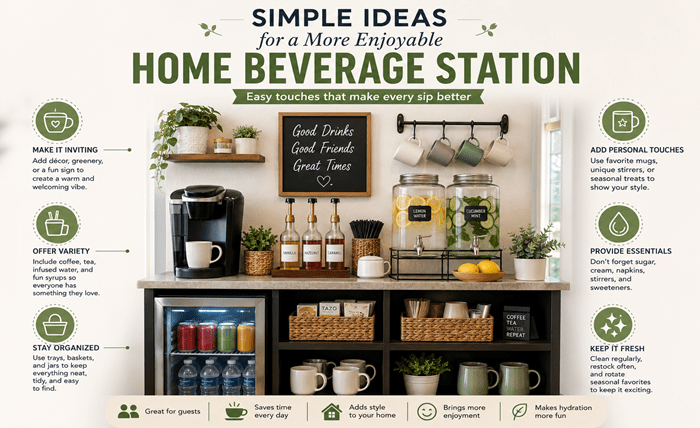 Simple Ideas for a More Enjoyable Home Beverage Station Screenshot 1